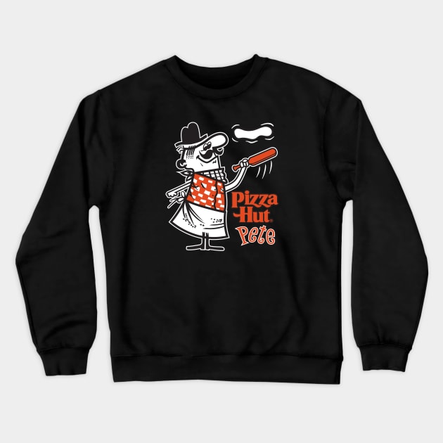 Pizza Hut Pete - Dark Crewneck Sweatshirt by Chewbaccadoll
